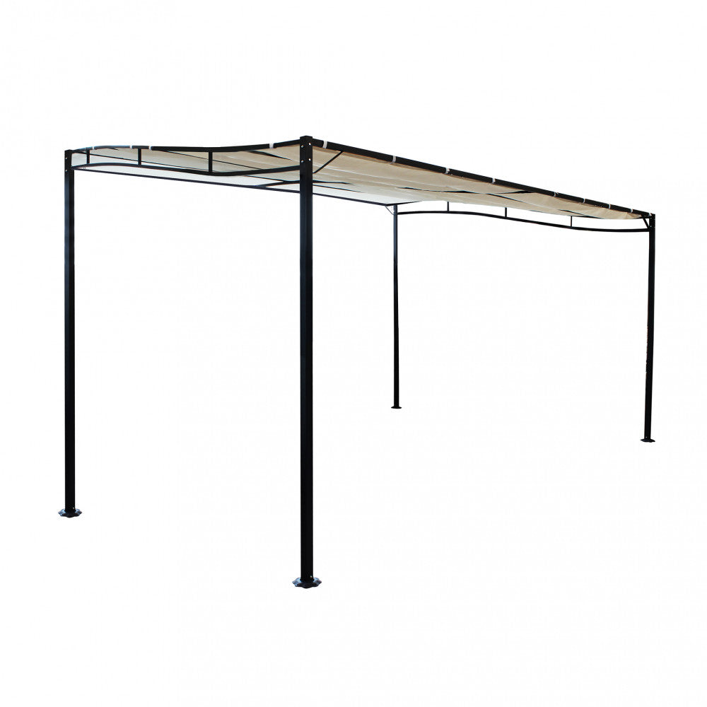 GAZEBO PERGOLA 3 X 2,5. Telo in poliestere AVORIO 180 gr struttura in acciaio Dimensioni: m 3 x 2,5. Arredo Giardino