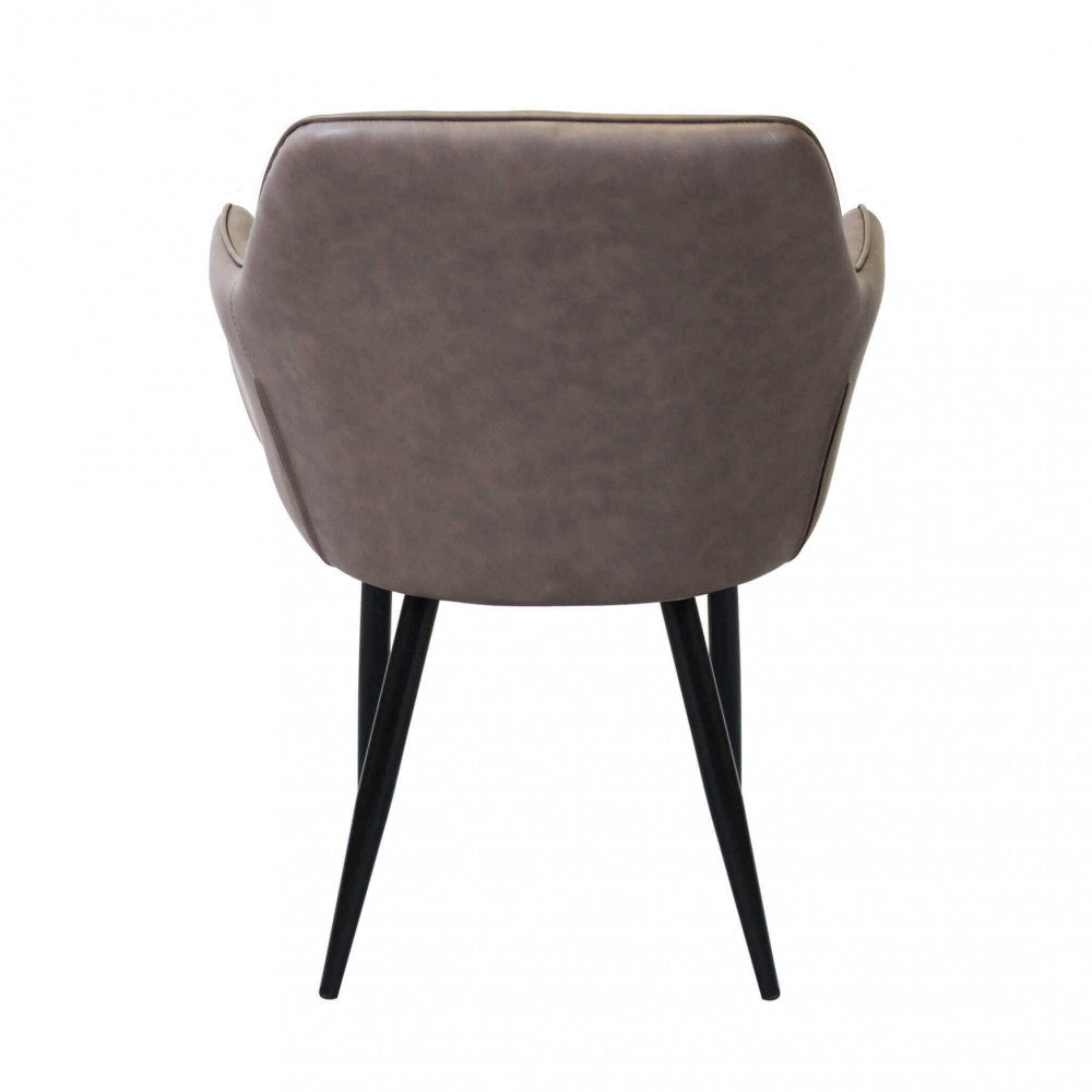 SEDIA SINDY IN ECOPELLE. Struttura in metallo seduta e schienale in ecopelle Dimensioni: cm 56 x 60 x 87 h.