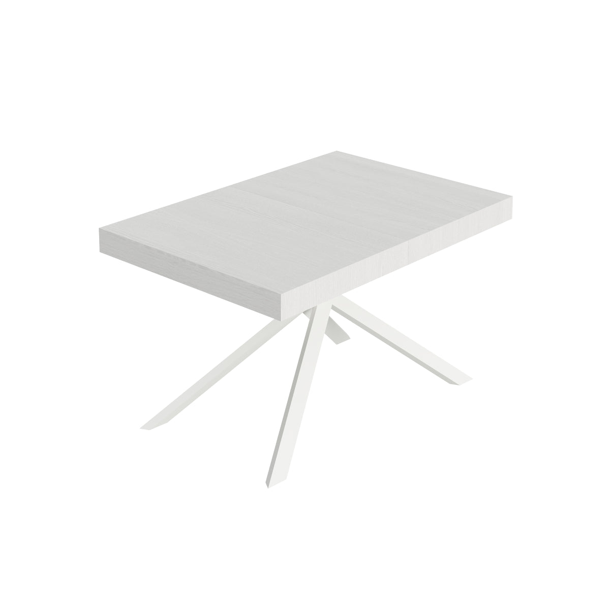 Tavolo allungabile 90x130/234 cm Garda bianco frassino gambe bianche