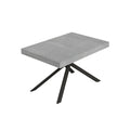 Tavolo allungabile 90x140/400 cm Garda cemento gambe antracite