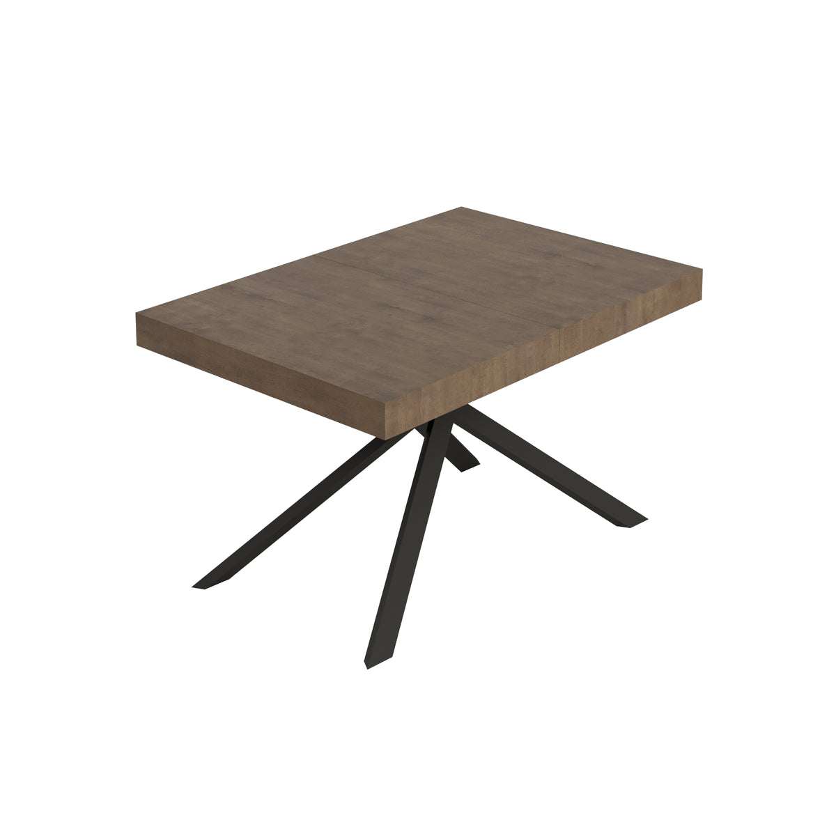 Tavolo allungabile 80x120/204 cm Garda noce gambe antracite