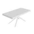 Tavolo allungabile 90x180/284 cm Garda bianco frassino gambe bianche