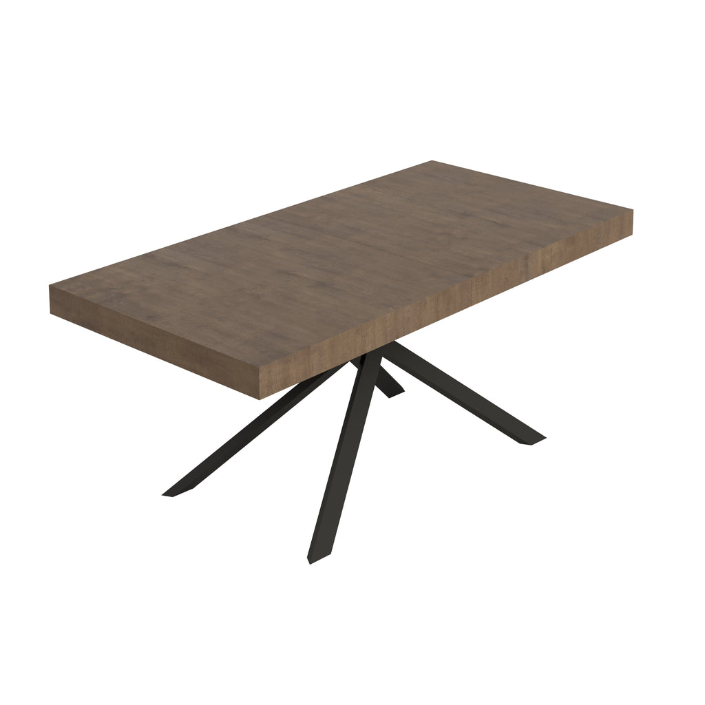 Tavolo allungabile 90x200/460 cm Garda noce gambe antracite