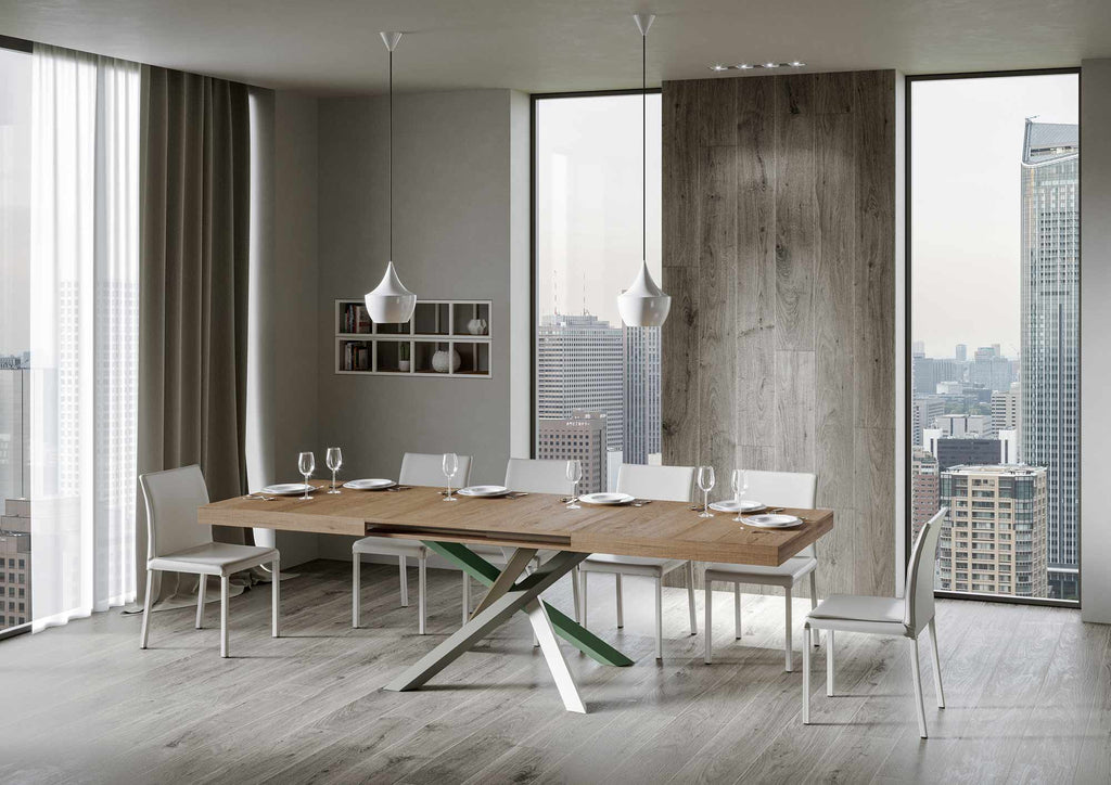 Tavolo allungabile 90x180/440 cm Affi Quercia Natura telaio 4/A