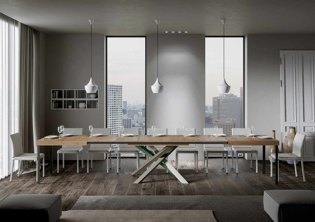 Tavolo allungabile 90x180/440 cm Affi Quercia Natura telaio 4/A