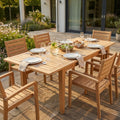 RIBOT TABLE 150/210 X 90. Teak table Dimensions: 150/210 x 90 x 75 cm h. Garden furniture