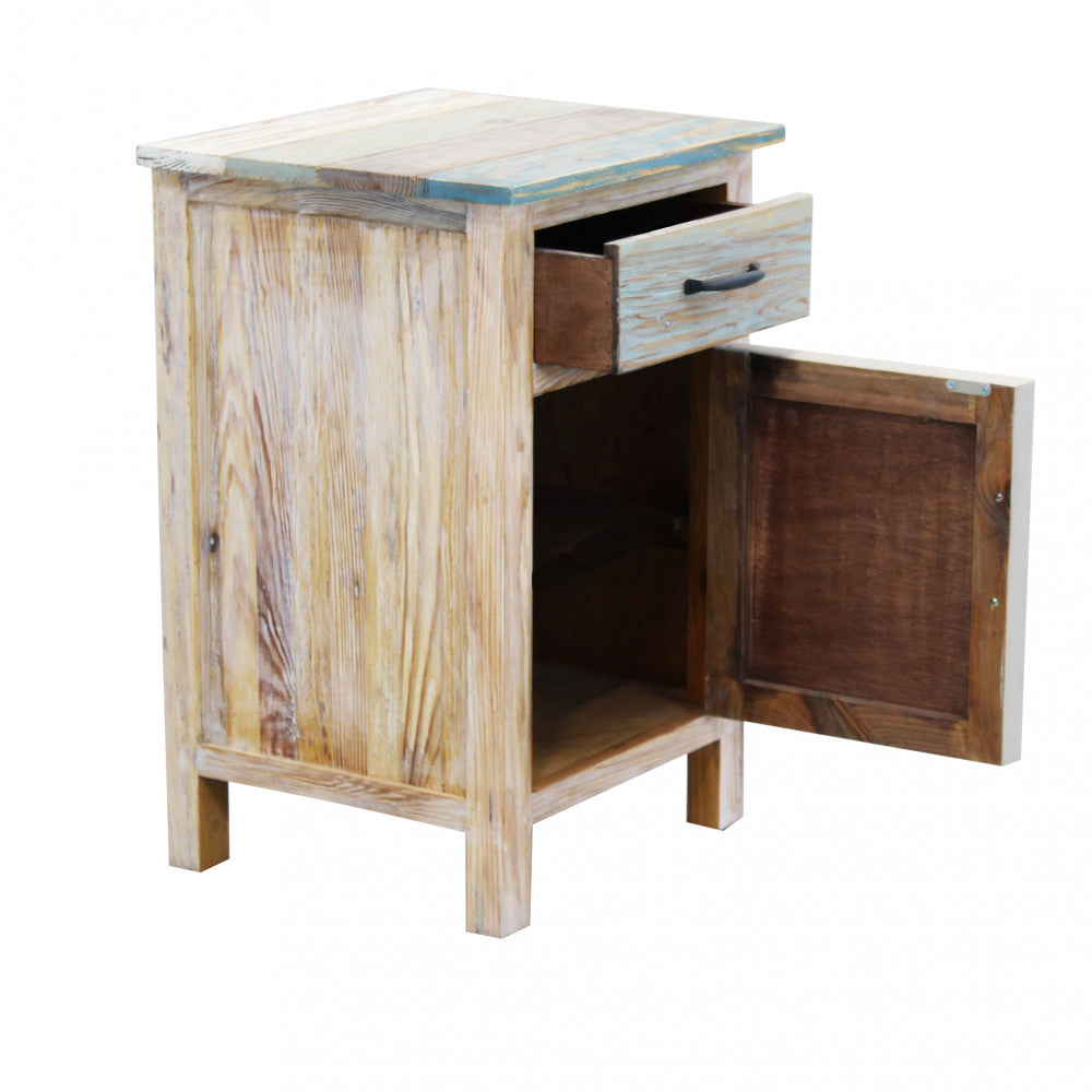 MOBILE REYNOLD. Mobile con 1 cassetto e 1 anta in legno colorato Dimensioni: cm 45 x 40 x 68 h.