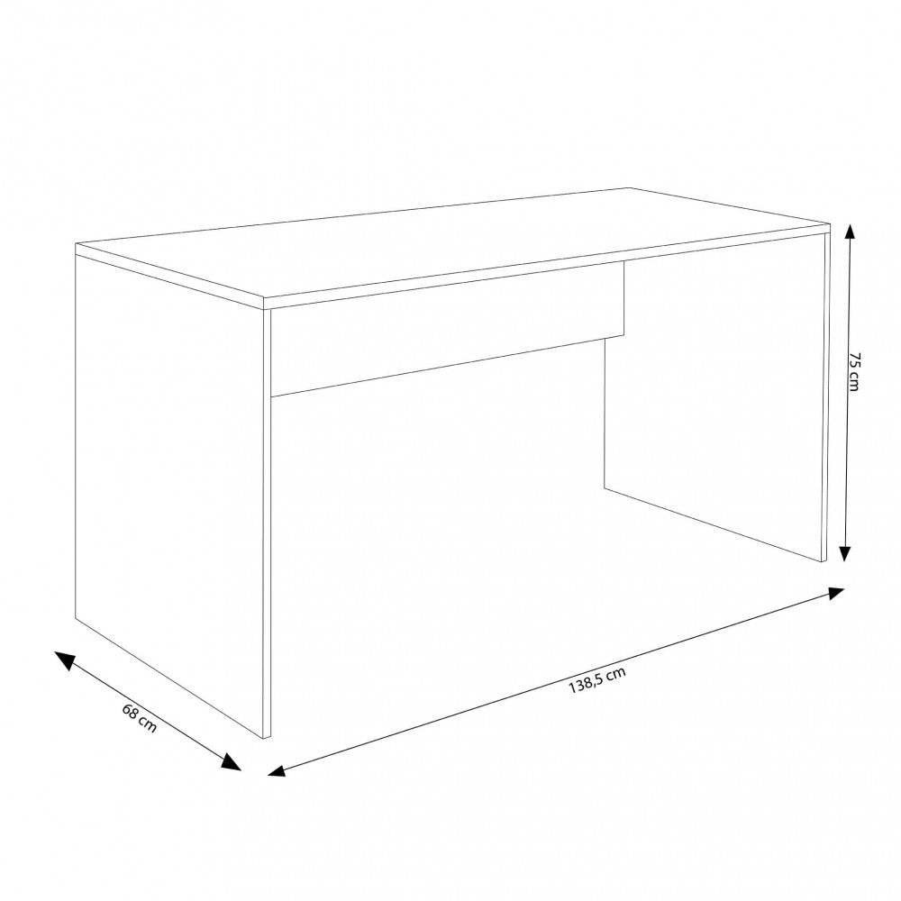 SCRIVANIA JOSIE GRIGIO EFFETTO CEMENTO. Scrivania in legno GIRGIO EFFETTO CEMENTO Dimensioni: cm 138,5 x 68 x 75 h.