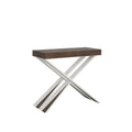 Consolle allungabile 90x40/300 cm Longarone Noce telaio Bianco