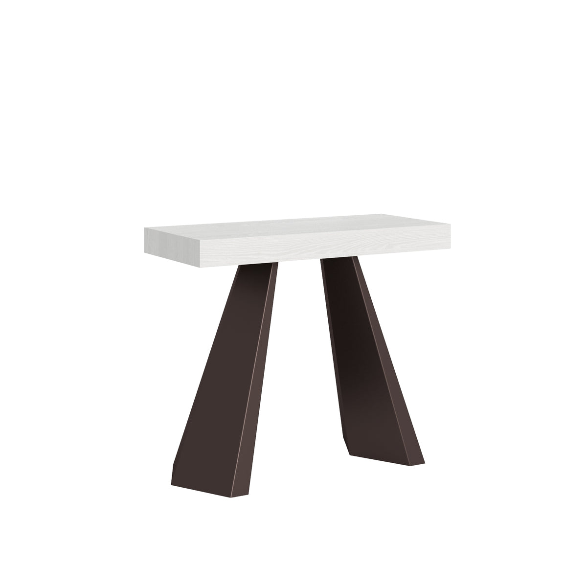 Consolle allungabile 90x40/196 cm Fossò Small Premium Bianco Frassino telaio Orso