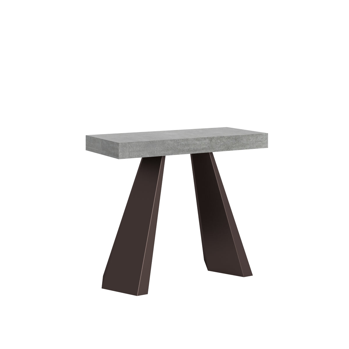 Consolle allungabile 90x40/196 cm Fossò Small Premium Cemento telaio Orso