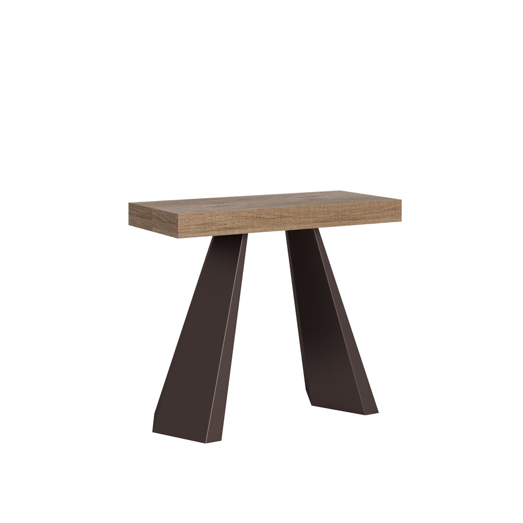 Consolle allungabile 90x40/300 cm Fossò Quercia Natura telaio Orso