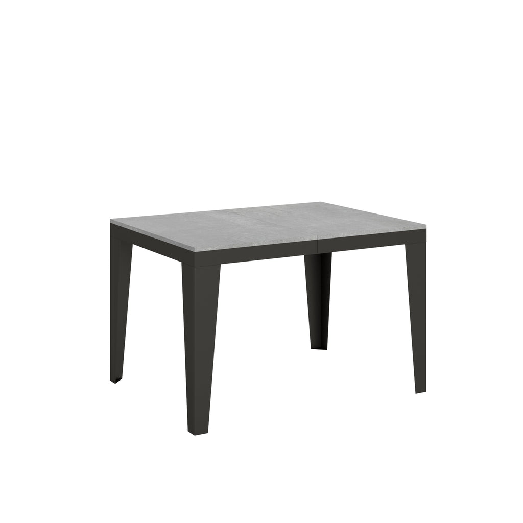 Tavolo allungabile 90x120/224 cm Marcon Evolution Cemento telaio Antracite