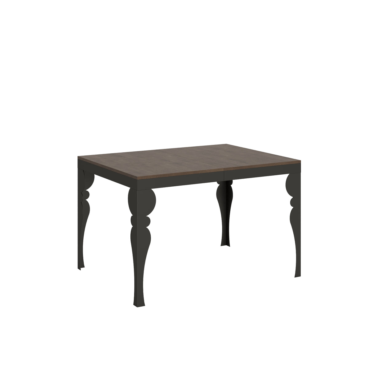 Tavolo allungabile 90x120/224 cm Mira Evolution Noce telaio Antracite