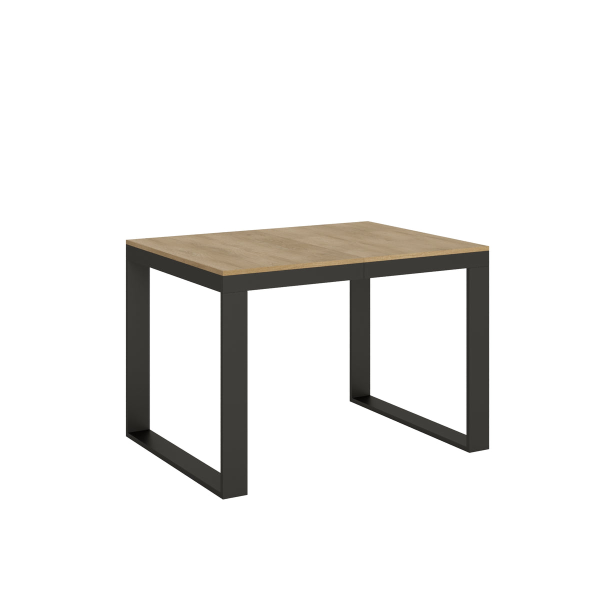 Tavolo allungabile 90x120/224 cm Pieve Evolution Quercia Natura telaio Antracite