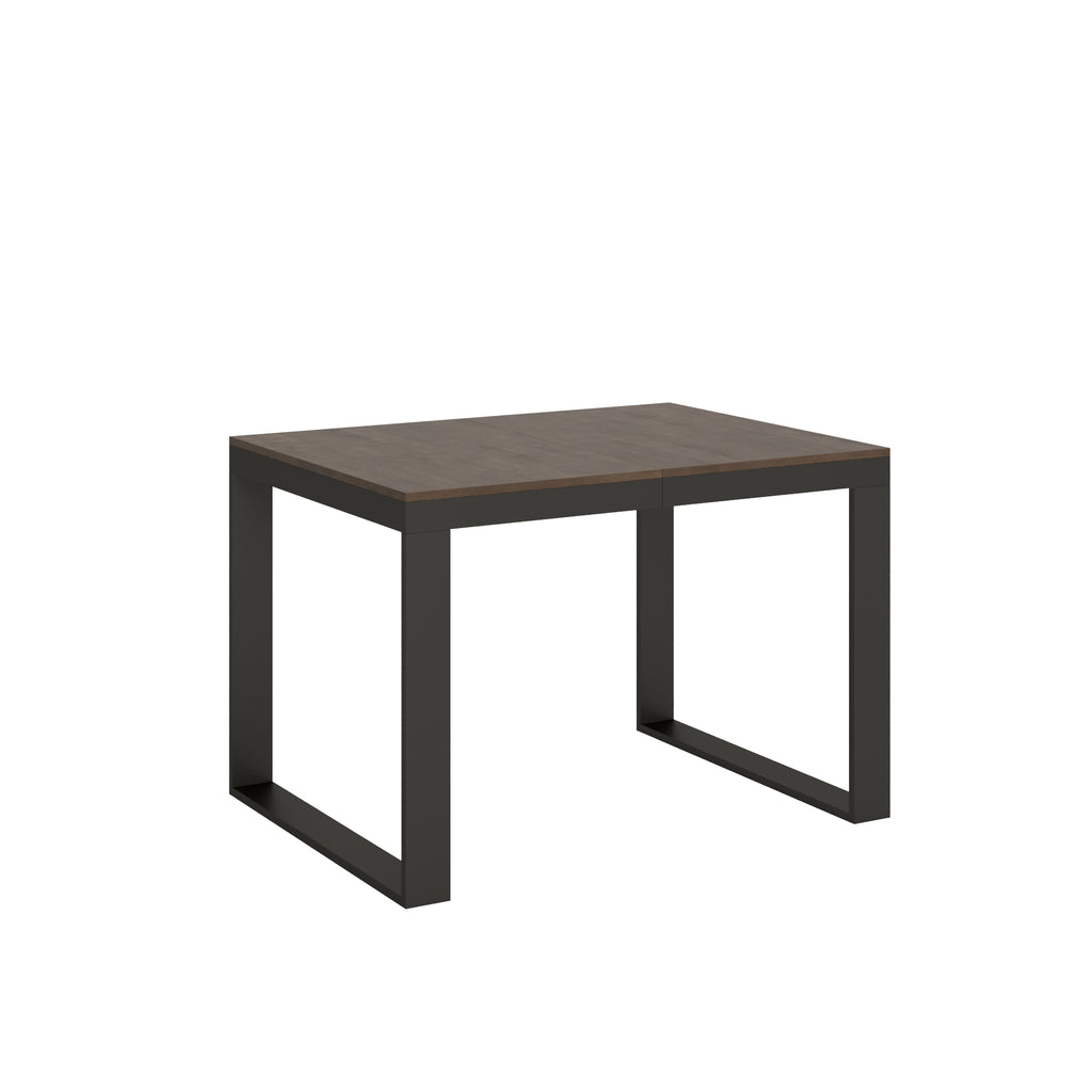 Tavolo allungabile 90x120/380 cm Pieve Evolution Noce telaio Antracite
