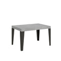 Tavolo allungabile 90x130/390 cm Marcon Cemento telaio Antracite