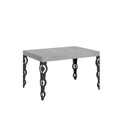 Tavolo allungabile 90x120/224 cm Noale Cemento telaio Antracite
