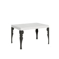 Tavolo allungabile 90x120/224 cm Mira Bianco Frassino telaio Antracite
