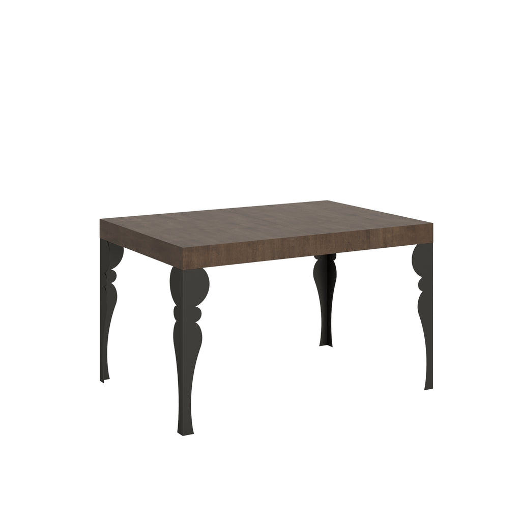 Tavolo allungabile 90x120/224 cm Mira Noce telaio Antracite