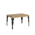 Tavolo allungabile 90x140/244 cm Mira Quercia Natura telaio Antracite