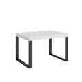 Tavolo allungabile 90x130/234 cm Pieve Bianco Frassino telaio Antracite