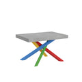 Tavolo allungabile 90x140/244 cm Affi Cemento telaio 4/B
