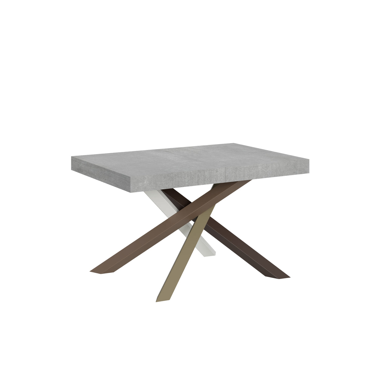 Tavolo allungabile 90x120/224 cm Affi Cemento telaio 4/C