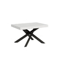 Tavolo allungabile 90x130/390 cm Affi Bianco Frassino telaio Antracite