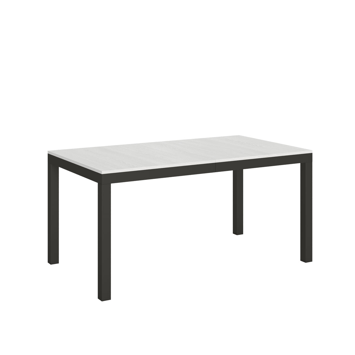 Tavolo allungabile 90x160/264 cm Noventa Evolution Bianco Frassino telaio Antracite