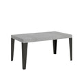 Tavolo allungabile 90x160/420 cm Marcon Cemento telaio Antracite