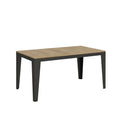 Tavolo allungabile 90x160/264 cm Marcon Evolution Quercia Natura telaio Antracite