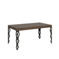 Tavolo allungabile 90x160/420 cm Noale Noce telaio Antracite