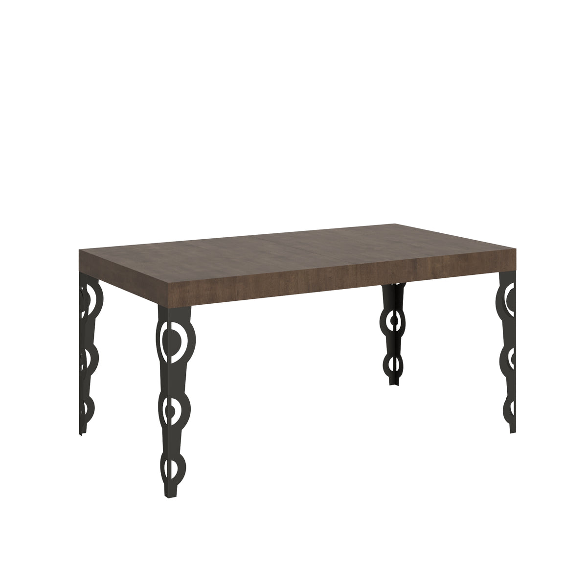 Tavolo allungabile 90x160/420 cm Noale Noce telaio Antracite