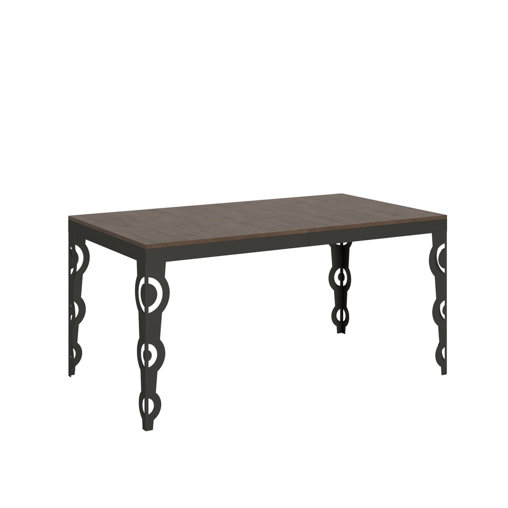 Tavolo allungabile 90x160/264 cm Noale Evolution Noce telaio Antracite