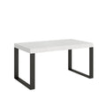 Tavolo allungabile 90x160/264 cm Pieve Bianco Frassino telaio Antracite