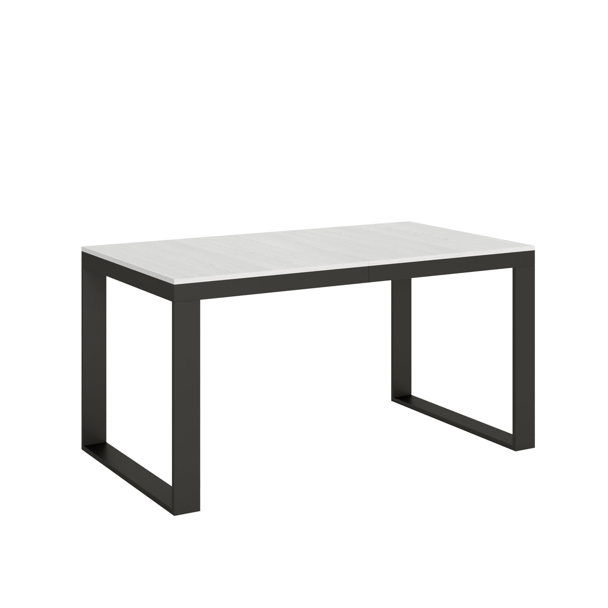 Tavolo allungabile 90x160/264 cm Pieve Evolution Bianco Frassino telaio Antracite