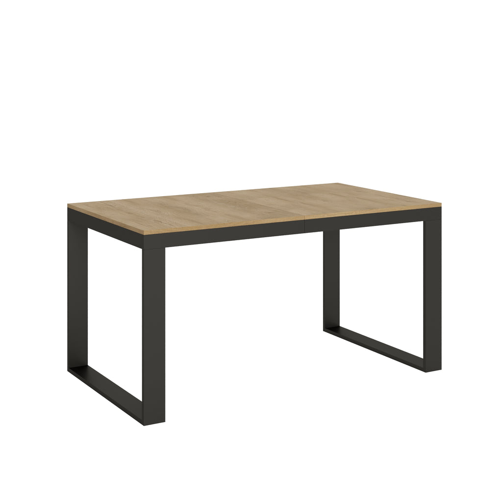 Tavolo allungabile 90x160/264 cm Pieve Evolution Quercia Natura telaio Antracite