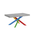 Tavolo allungabile 90x160/264 cm Affi Cemento telaio 4/B