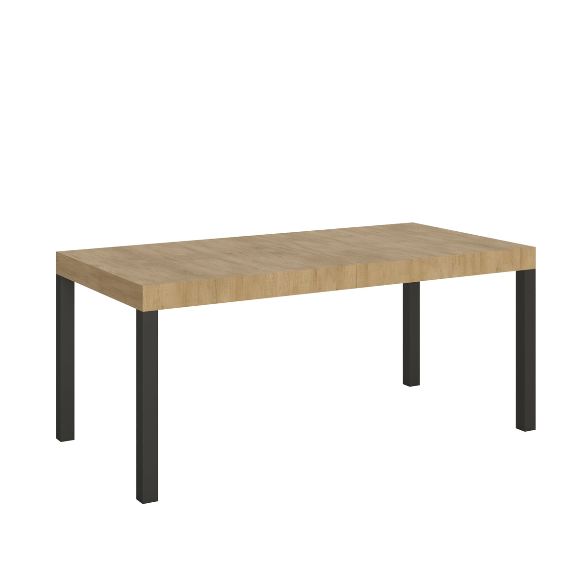 Tavolo allungabile 90x180/440 cm Noventa Quercia Natura telaio Antracite