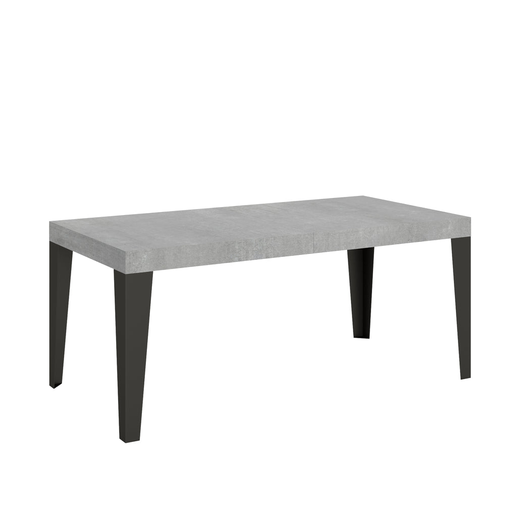 Tavolo allungabile 90x180/284 cm Marcon Cemento telaio Antracite