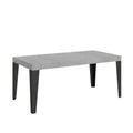 Tavolo allungabile 90x180/284 cm Marcon Cemento telaio Antracite