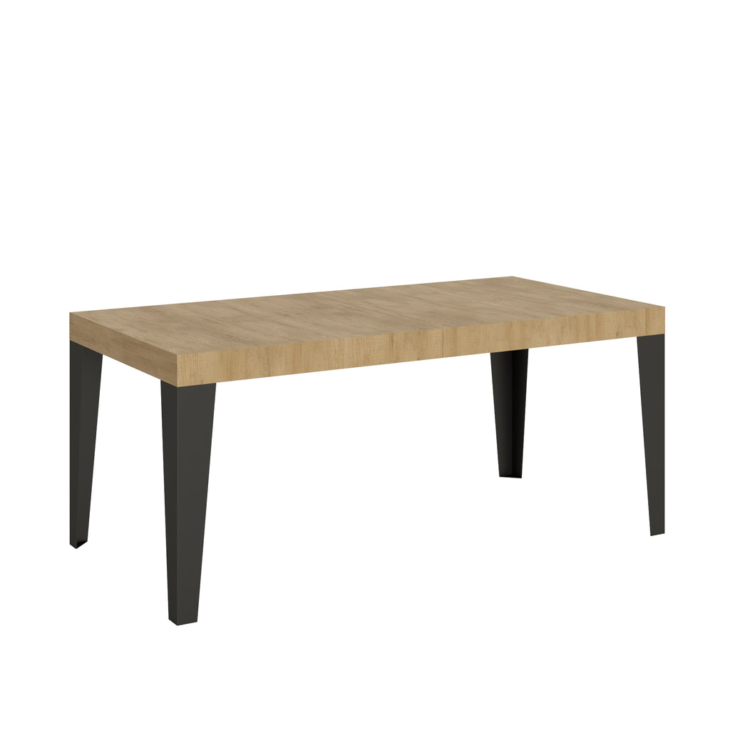 Tavolo allungabile 90x180/284 cm Marcon Quercia Natura telaio Antracite