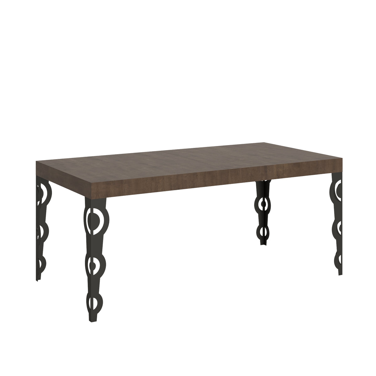 Tavolo allungabile 90x180/440 cm Noale Noce telaio Antracite