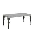 Tavolo allungabile 90x180/284 cm Mira Cemento telaio Antracite
