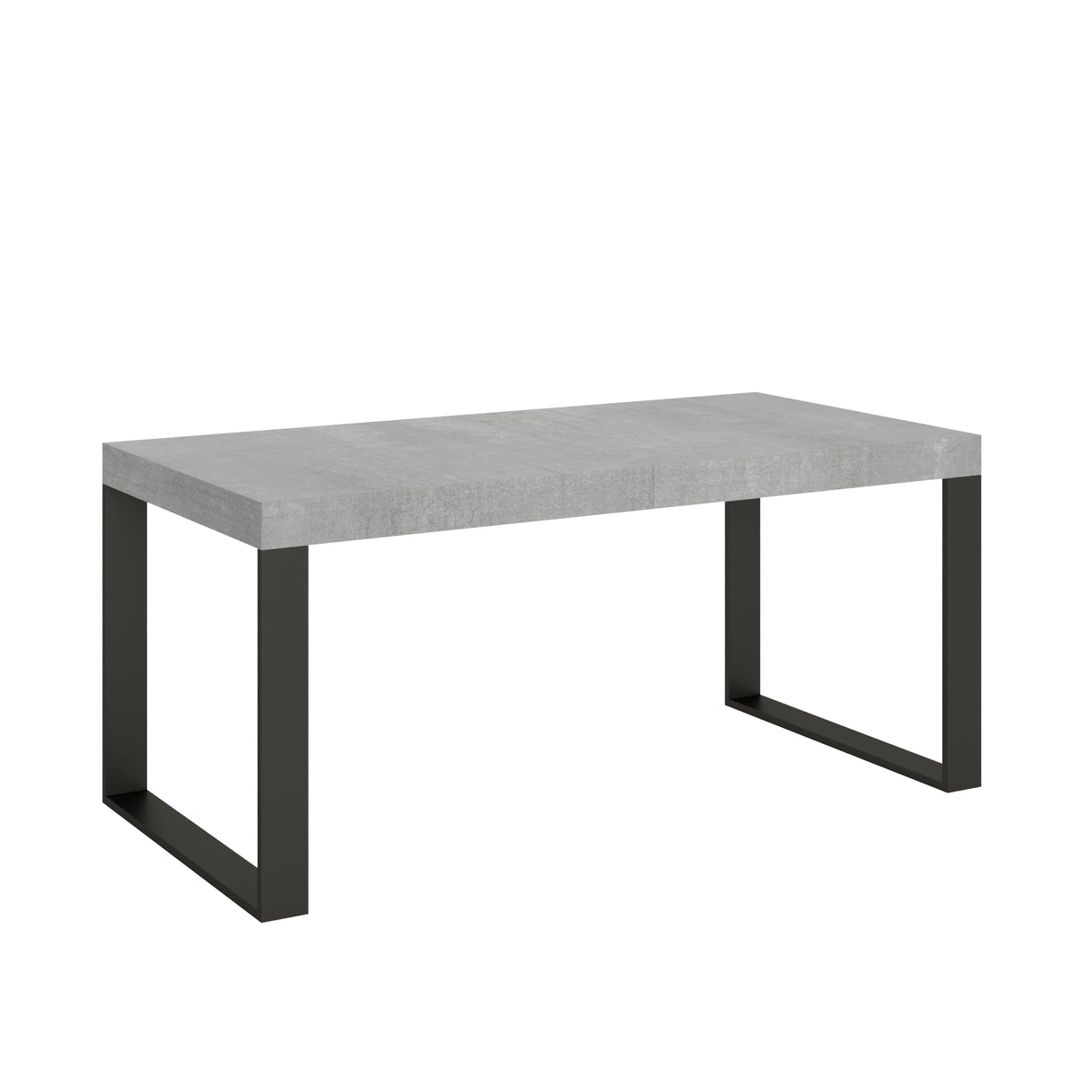 Tavolo allungabile 90x180/284 cm Pieve Cemento telaio Antracite