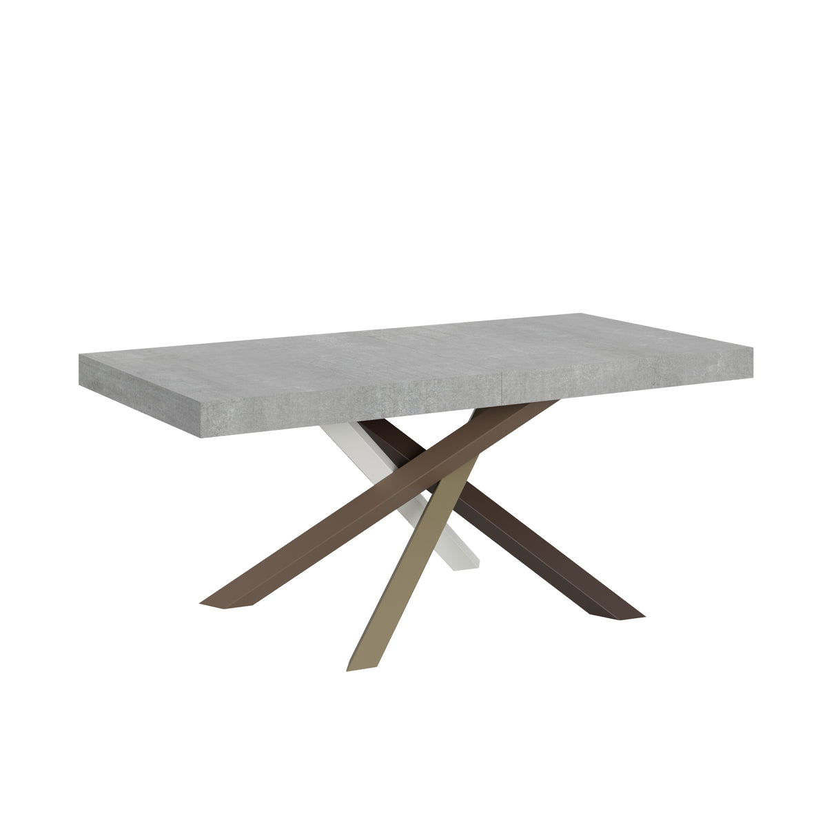 Tavolo allungabile 90x180/440 cm Affi Cemento telaio 4/C