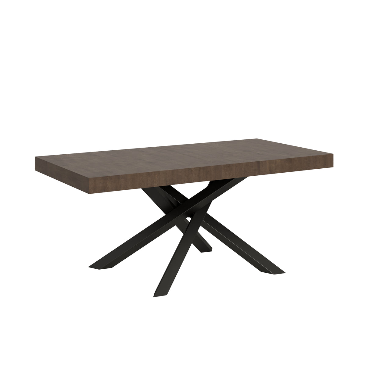 Tavolo allungabile 90x180/284 cm Affi Noce telaio Antracite