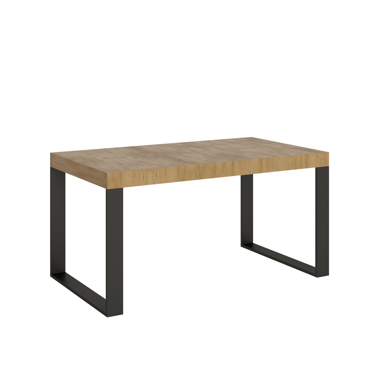 Tavolo allungabile 90x160/264 cm Pieve Premium Quercia Natura telaio Antracite