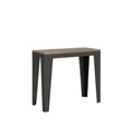 Consolle allungabile 90x40/196 cm Marcon Small Evolution Quercia Natura telaio Antracite